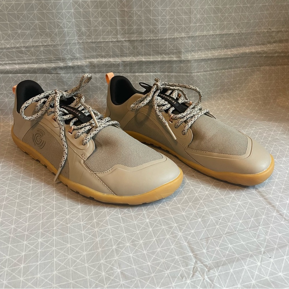 Groundies All Terrain Low Barefoot Sneakers in Taupe 9